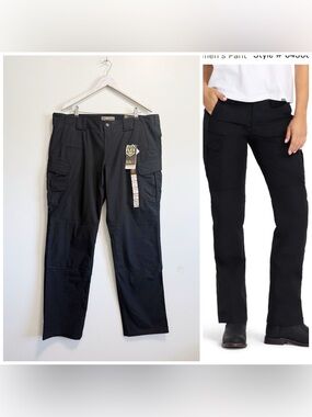 NEW 5.11 TACTICAL Stryke Pants Women’s 20 Long Black Utility Cargo Straight